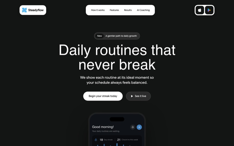 Steadyflow concept